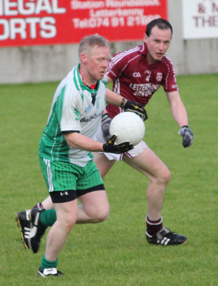 Action from the division three senior football league match against Termon.