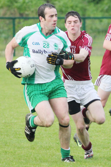 Action from the division three senior football league match against Termon.