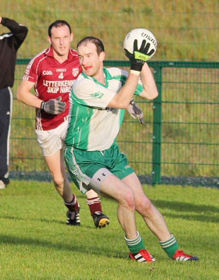 Action from the division three senior football league match against Termon.