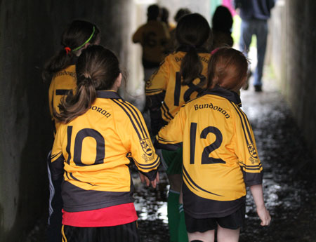 The Aodh Ruadh under 8 team which competed at the Ballyshannon blitz.