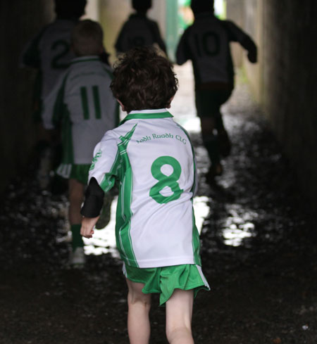 The Aodh Ruadh under 8 team which competed at the Ballyshannon blitz.