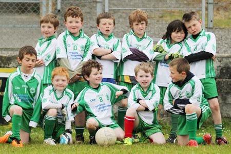 The Aodh Ruadh under 8 team which competed at the Ballyshannon blitz.