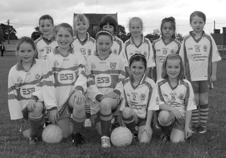 Action from the ladies under 10 match between Aodh Ruadh and Bundoran.