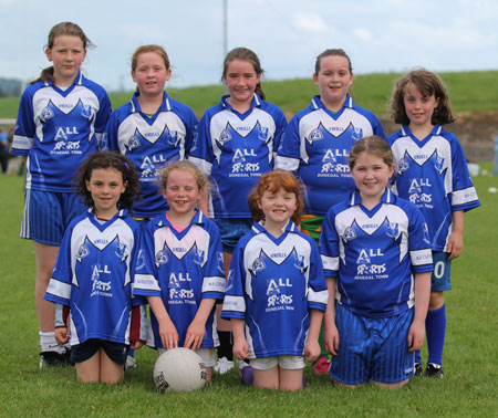 Action from the ladies under 10 match between Aodh Ruadh and Bundoran.