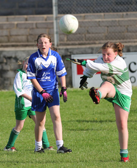 Action from the ladies under 10 match between Aodh Ruadh and Bundoran.