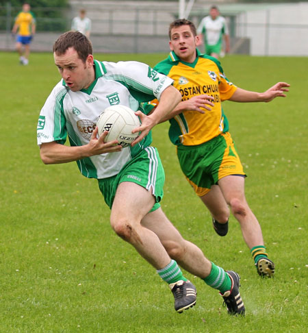 Action from the division three senior reserve football league match against Downings.