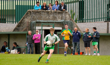 Action from the division three senior reserve football league match against Downings.