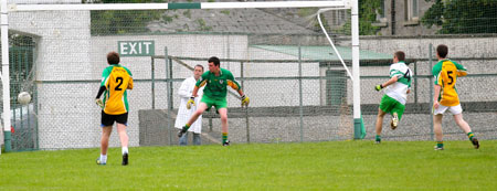 Action from the division three senior reserve football league match against Downings.