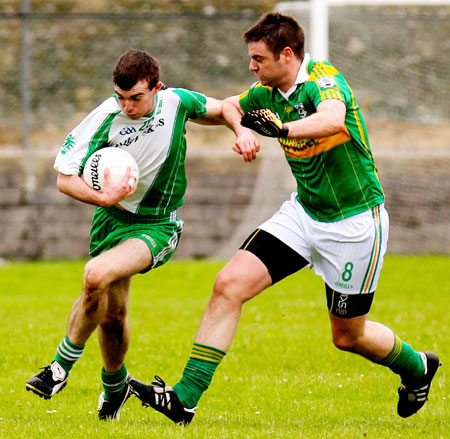 Action from the division three senior football league match against Downings.