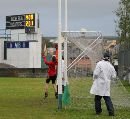 Action from the ladies under 14 match between Aodh Ruadh and Bundoran.