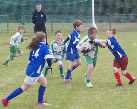 Action from the under 10 blitz at Saint Naul's.