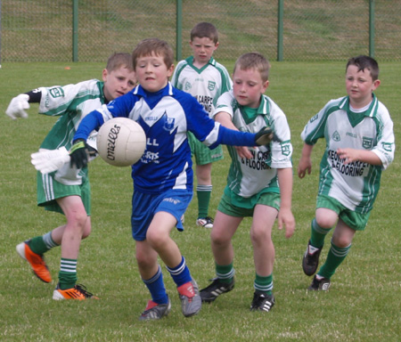 Action from the under 10 blitz at Saint Naul's.