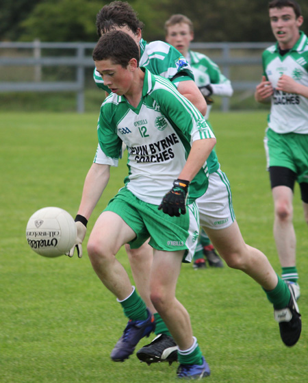 Action from the county championship semi-final between Aodh Ruadh and Gaoth Dobhair.
