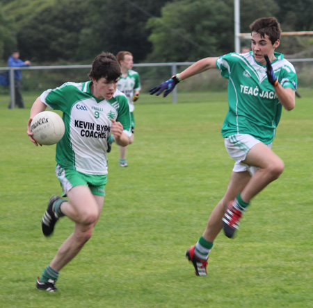 Action from the county championship semi-final between Aodh Ruadh and Gaoth Dobhair.