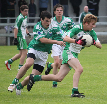 Action from the county championship semi-final between Aodh Ruadh and Gaoth Dobhair.