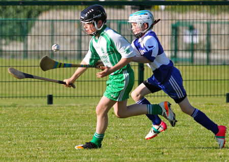 Action from the under 12 hurling game between Aodh Ruadh and Four Masters.