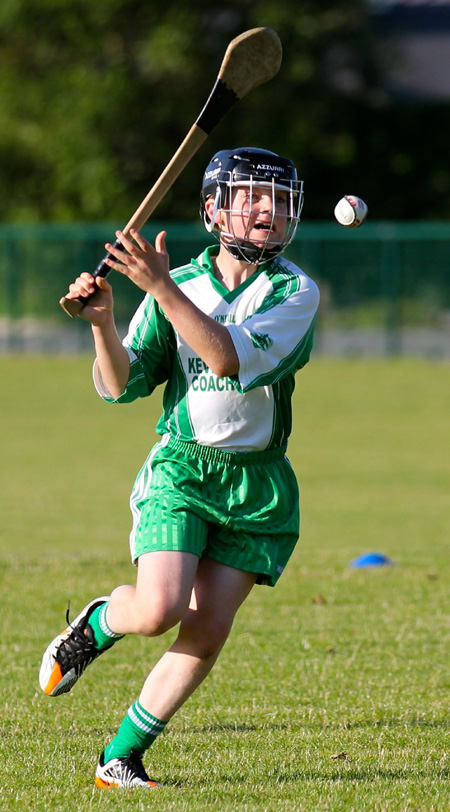 Action from the under 12 hurling game between Aodh Ruadh and Four Masters.