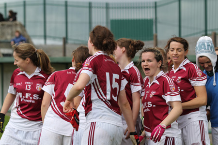 Action from the ladies senior match between Aodh Ruadh and Termon.