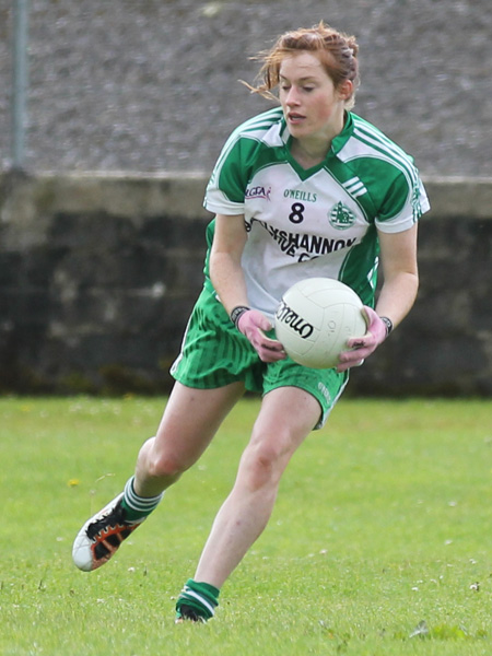 Action from the ladies senior match between Aodh Ruadh and Termon.