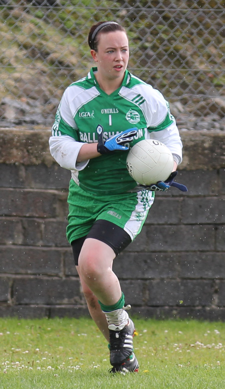 Action from the ladies senior match between Aodh Ruadh and Termon.