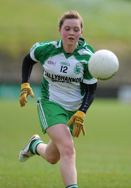 Action from the ladies senior match between Aodh Ruadh and Termon.