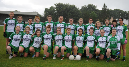 Action from the ladies senior match between Aodh Ruadh and Termon.