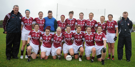 Action from the ladies senior match between Aodh Ruadh and Termon.