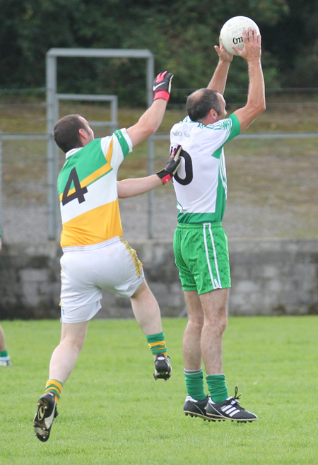 Action from the division three senior reserve football league match against Buncrana.