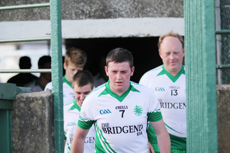 Action from the division three senior reserve football league match against Buncrana.