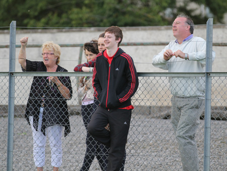 Action from the division three senior reserve football league match against Buncrana.