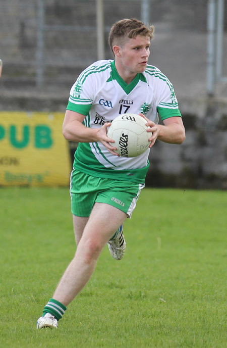 Action from the division three senior reserve football league match against Buncrana.