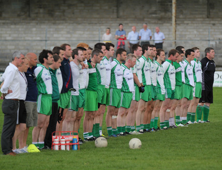 Action from the division three senior football league match against Buncrana.