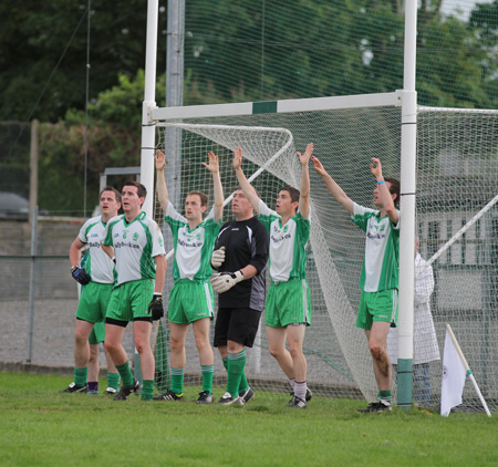 Action from the division three senior football league match against Buncrana.