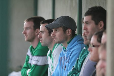 Action from the division three senior football league match against Buncrana.