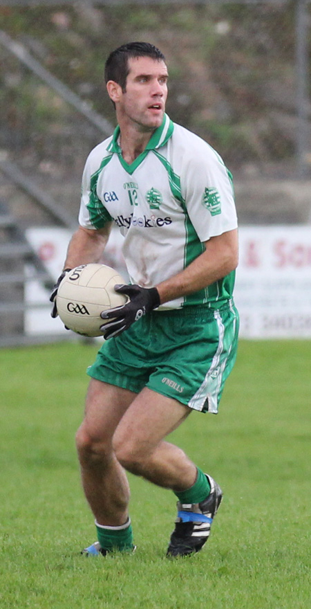 Action from the division three senior football league match against Buncrana.