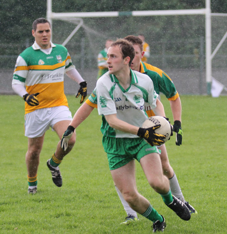 Action from the division three senior football league match against Buncrana.