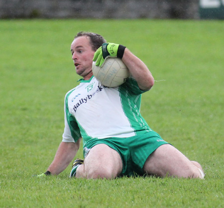 Action from the division three senior football league match against Buncrana.