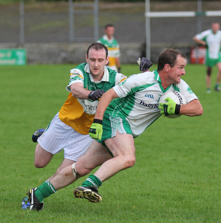 Action from the division three senior football league match against Buncrana.