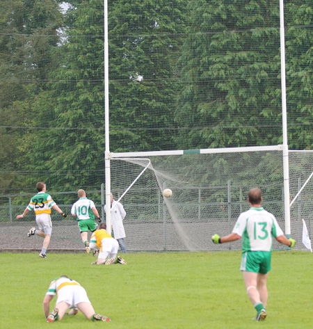 Action from the division three senior football league match against Buncrana.