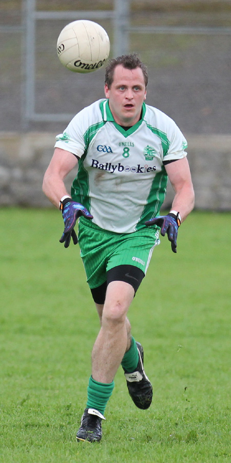 Action from the division three senior football league match against Buncrana.