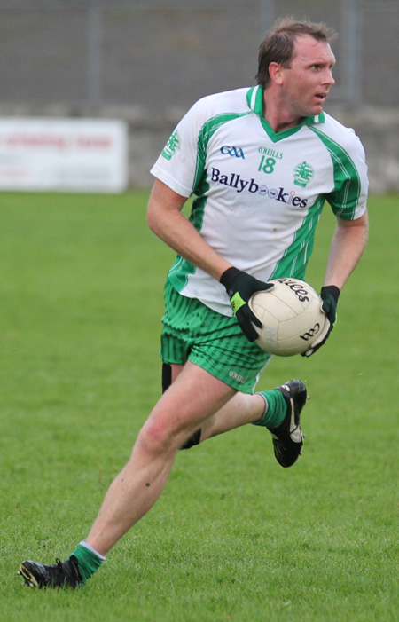 Action from the division three senior football league match against Buncrana.