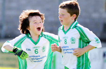 Action from th under 8 team blitz in Father Tierney Park.