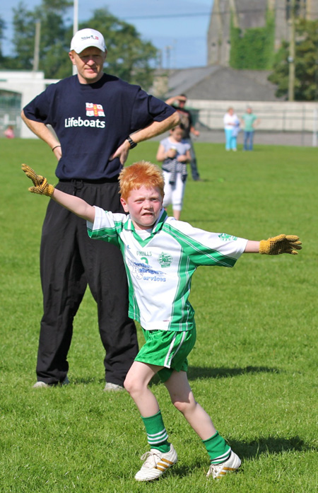 Action from th under 8 team blitz in Father Tierney Park.