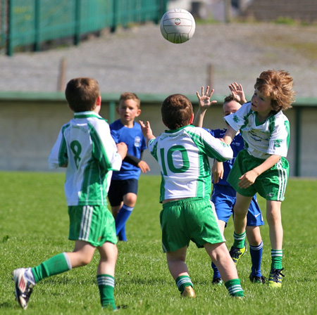 Action from th under 8 team blitz in Father Tierney Park.