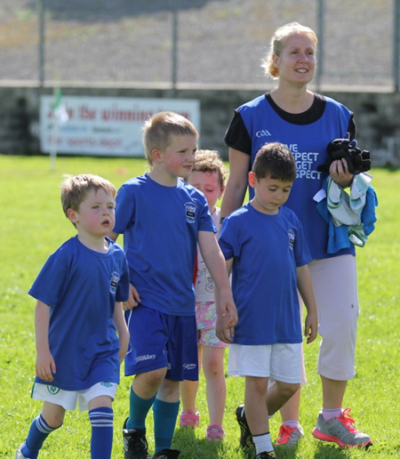 Action from th under 8 team blitz in Father Tierney Park.