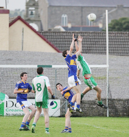 Action from the under 16 championship game between Aodh Ruadh and Kilcar.