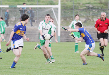 Action from the under 16 championship game between Aodh Ruadh and Kilcar.