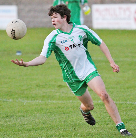 Action from the under 16 championship game between Aodh Ruadh and Kilcar.