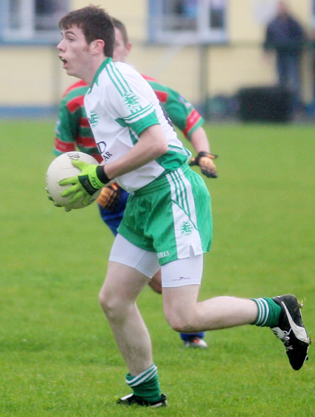 Action from the division three senior reserve football league match against Burt.