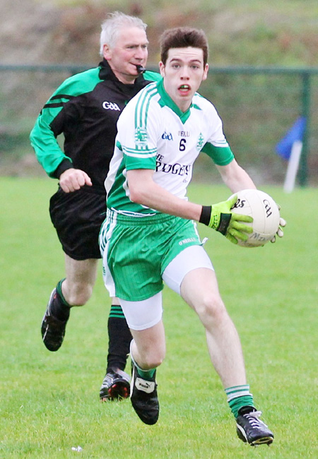 Action from the division three senior reserve football league match against Burt.